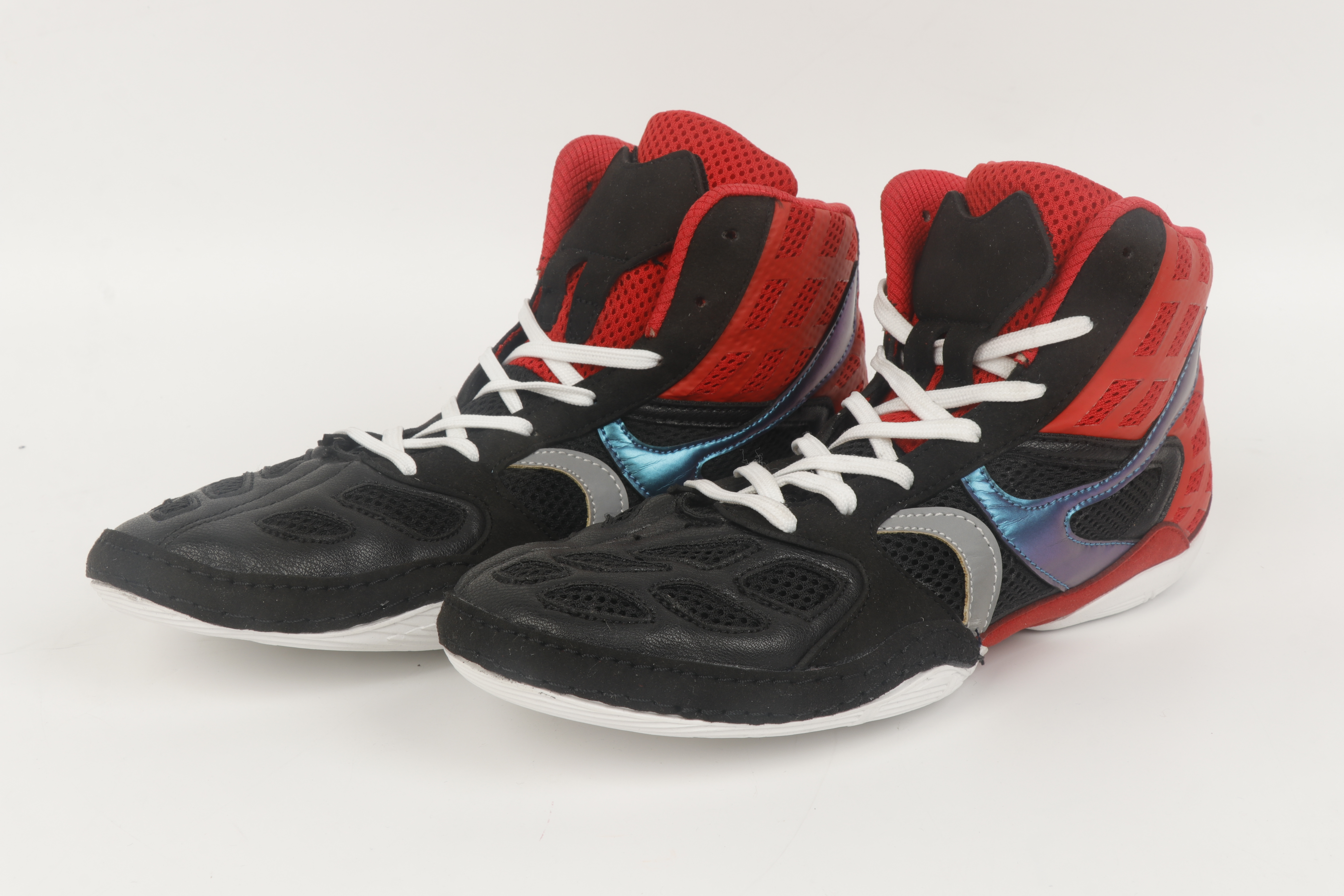 Обувь для борьбы (борцовки) красно-черная, размер EU 45