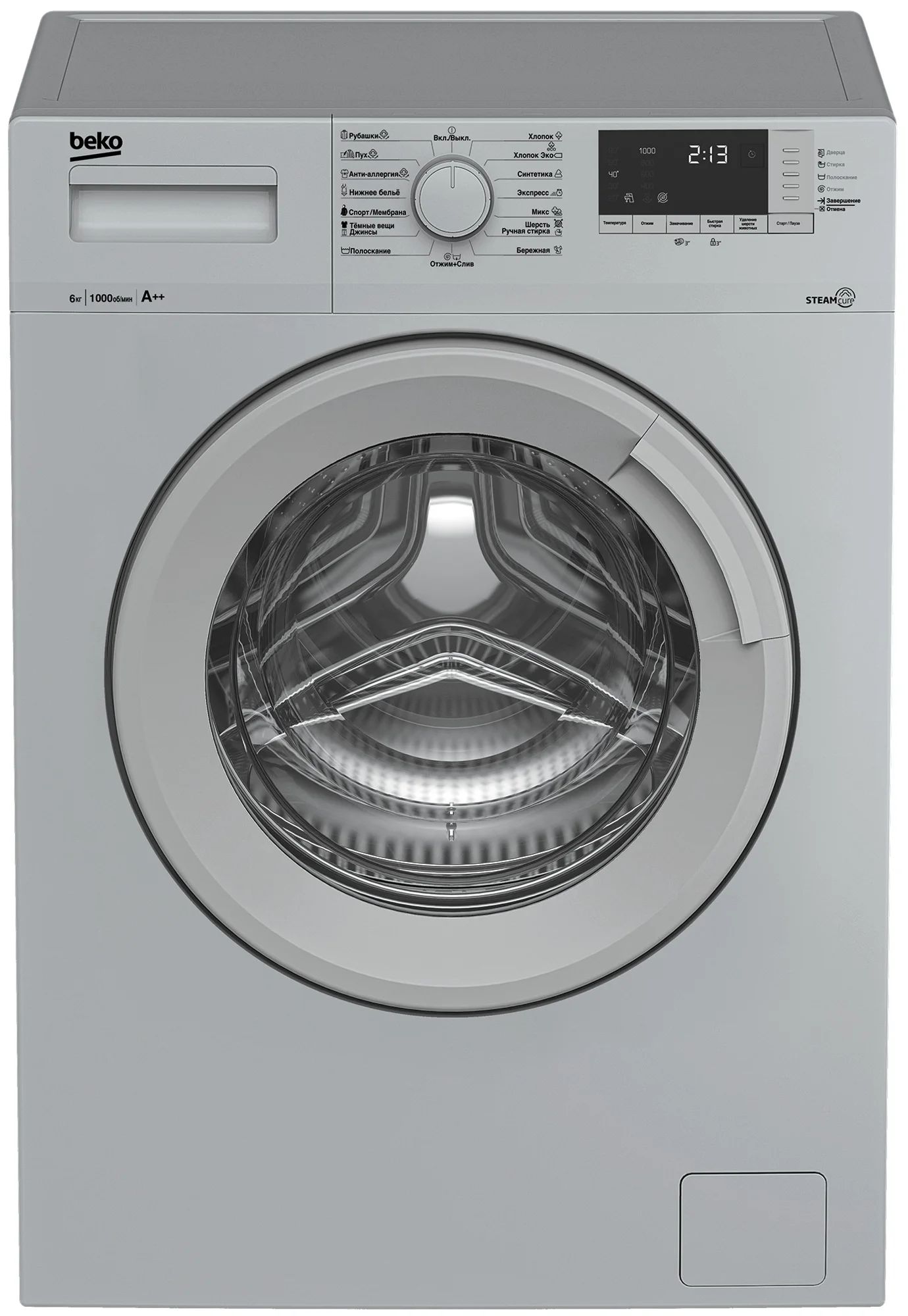 

Стиральная машина Beko WSRE6512ZSS серебристый, WSRE6512ZSS