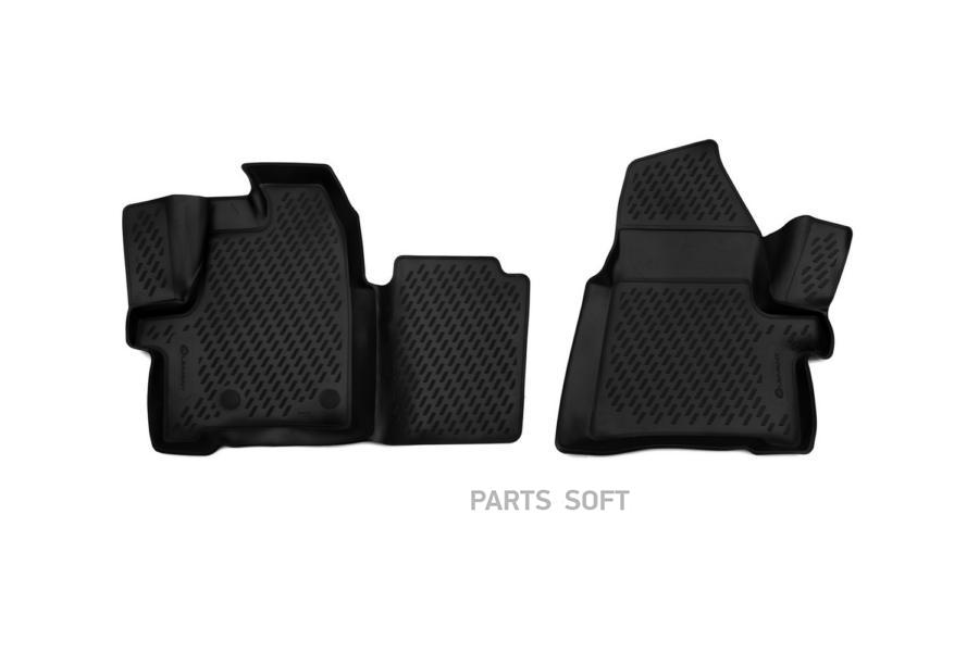 

Коврики 3D в салон FORD Tourneo Custom (1+1 seats), 2013- , 2 шт. (полиуретан)/Форд Турнео