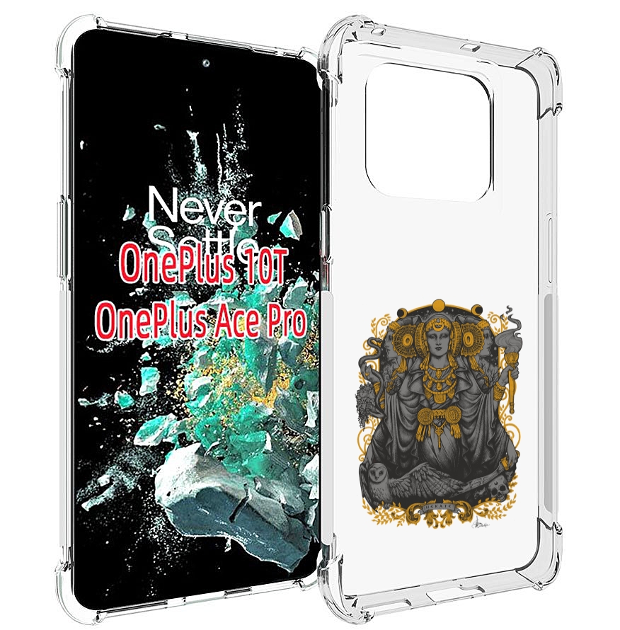 

Чехол MyPads божество с золотыми элементами для OnePlus 10T, Прозрачный, Tocco