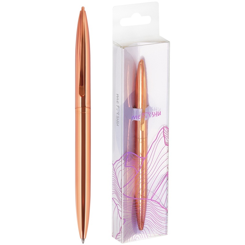 

Ручка шариковая Meshu MS_93966 Rose gold синяя 1 мм 1шт