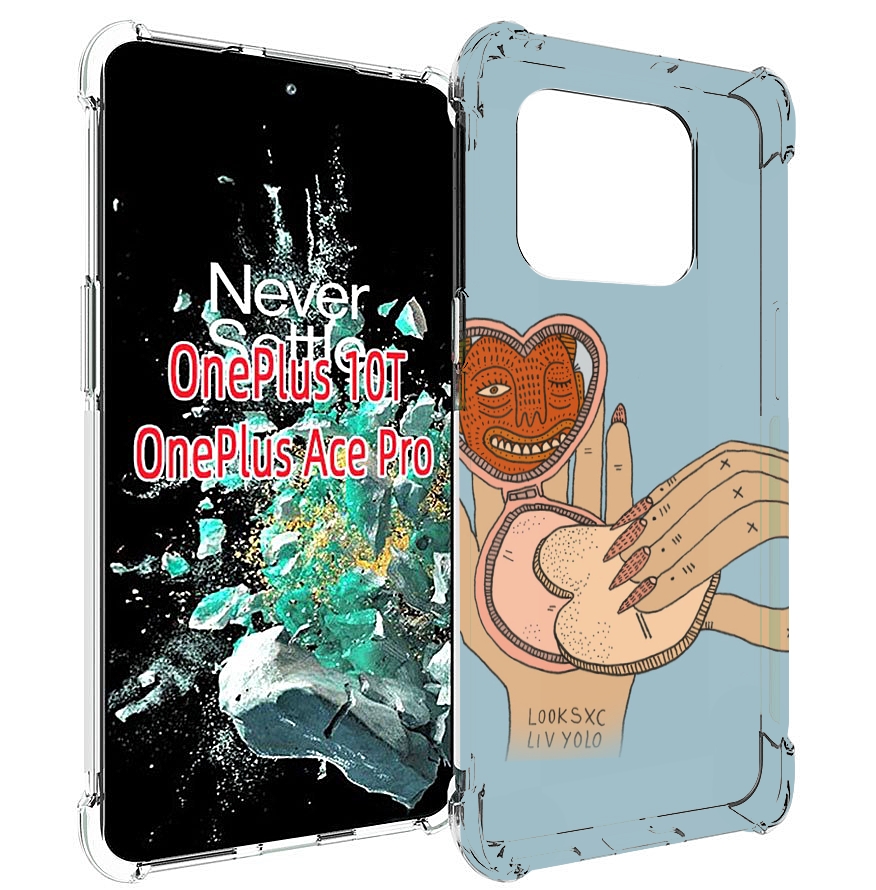 

Чехол MyPads макияж картинка женский для OnePlus 10T, Прозрачный, Tocco