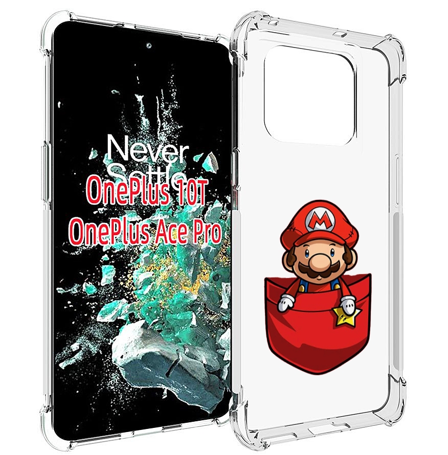 

Чехол MyPads марио в кармашке детский для OnePlus 10T, Прозрачный, Tocco