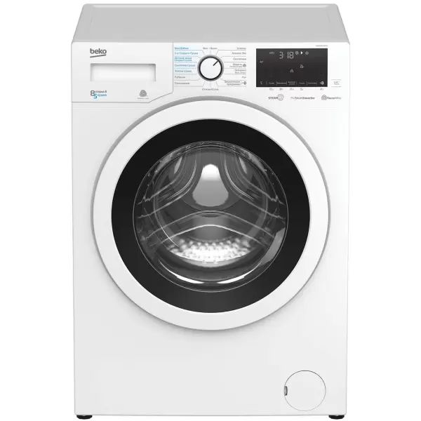 Стиральная машина Beko WDW85636B3 белый, размер узкая