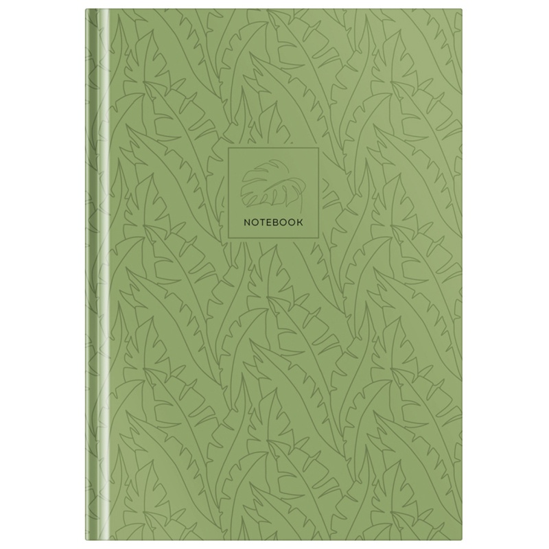 

Бизнес-блокнот OfficeSpace ББ5т80_41401 А5 80 л Моноколор Green leaves ламинация