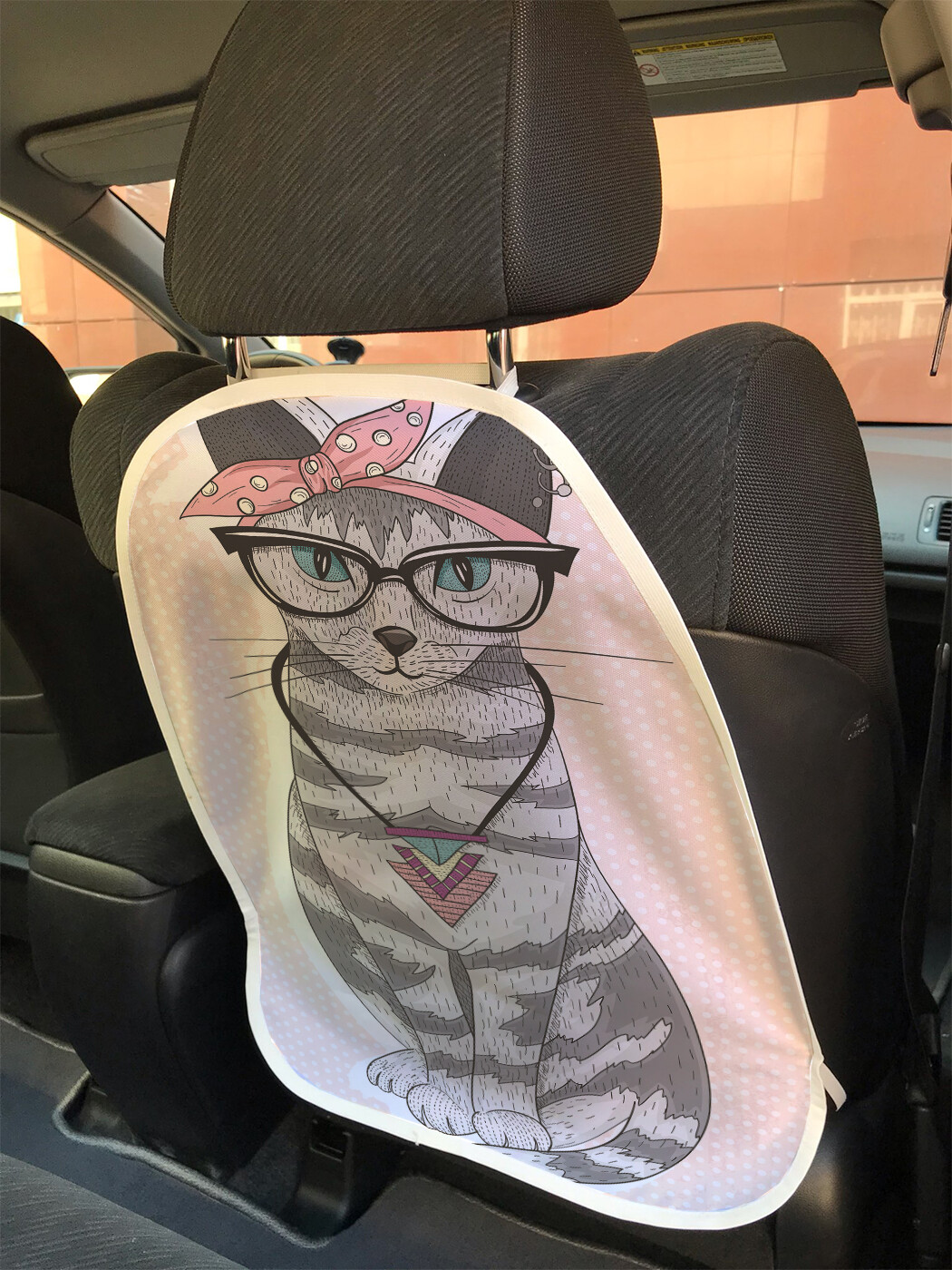 

Накидка на спинку сиденья JoyArty Котик в косынке, 45х62, Котик в косынке