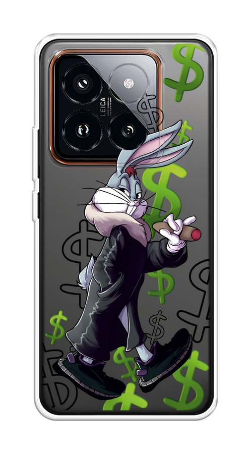 

Чехол на Xiaomi 14 Pro "Rich Bugs Bunny", Зеленый;черный;голубой, 320450-1