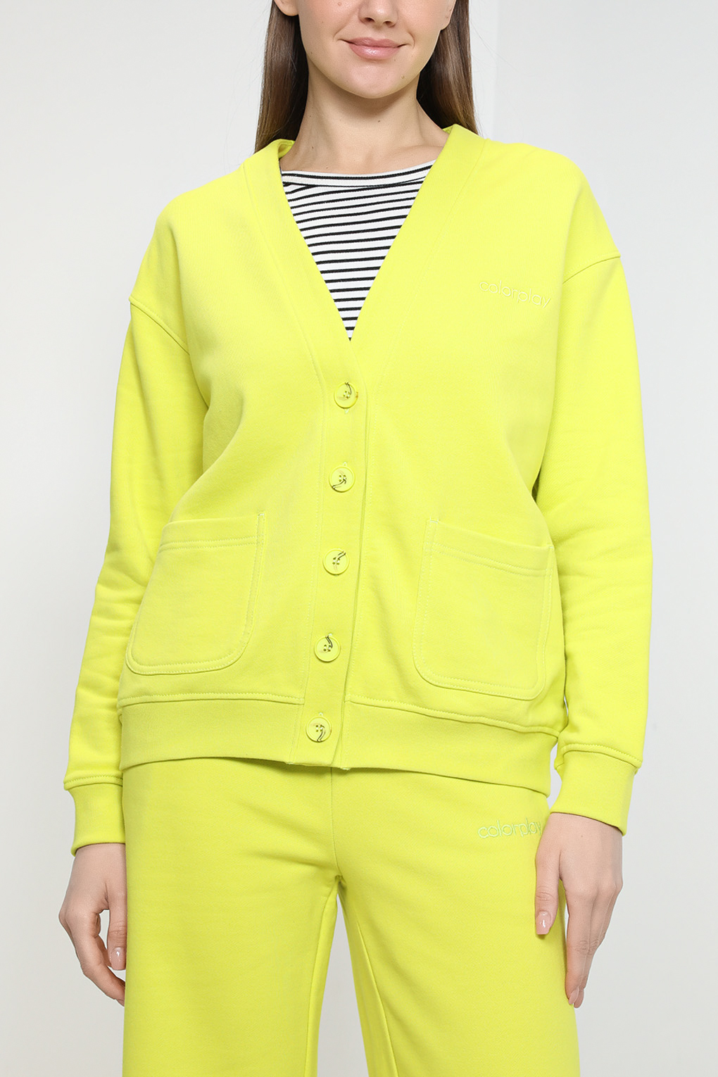 

Кардиган женский COLORPLAY CP23024146-015 зеленый M, CP23024146-015