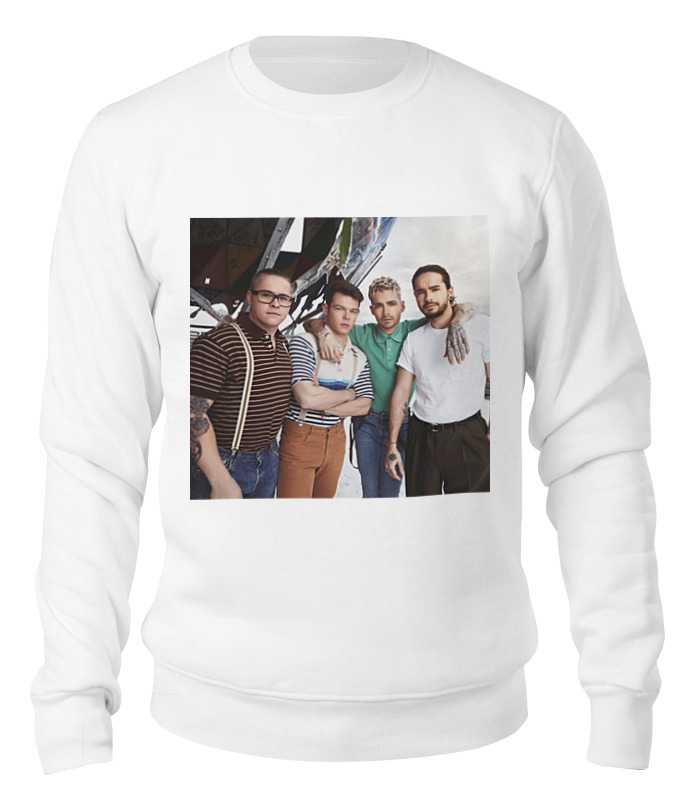 

Свитшот унисекс Printio Tokio hotel белый S, Tokio hotel