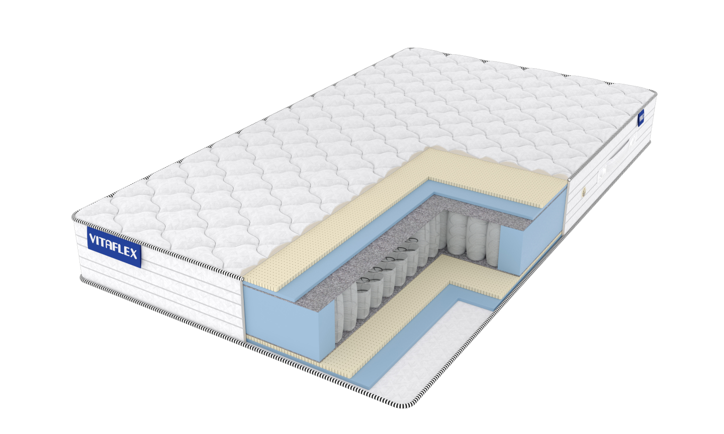 

Матрас Vitaflex Double Easy-Foam 90х195, Белый, Double Easy-Foam
