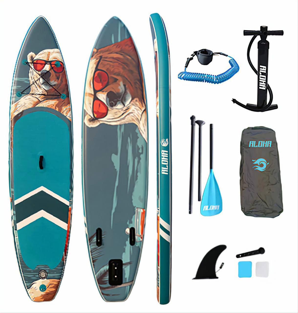 Sup-Board Aloha White Bear 335x83x15 см, полный комплект