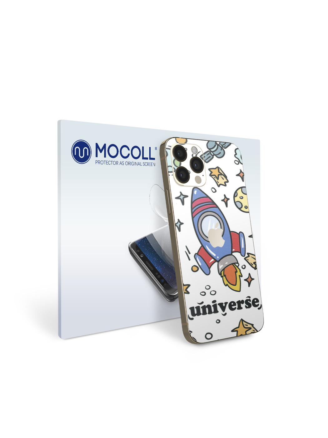 

Защитная пленка MOCOLL для (Half Cover) Apple iPhone 12 Pro Max Рисунок ракета (APPLE1092)