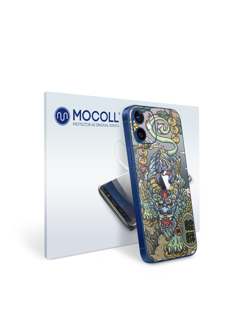 

Пленка защитная MOCOLL для задней панели Apple iPhone 12 Mini Рисунок дракон