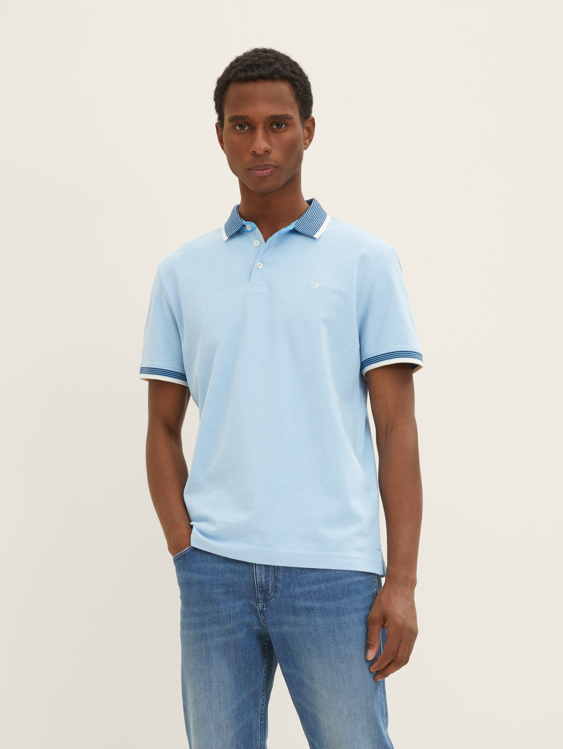 

Футболка мужская TOM TAILOR 1035900 голубая 3XL, 1035900