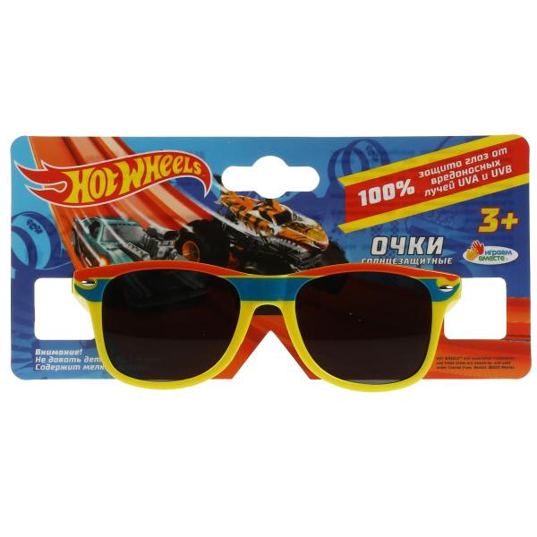 Детские солнцезащитные очки hot wheels желтые ИГРАЕМ ВМЕСТЕ в кор.25x20шт