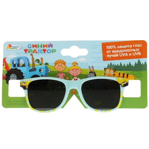 фото Детские солнцезащитные очки синий трактор голубые играем вместе в кор.25x20шт shantou gepai