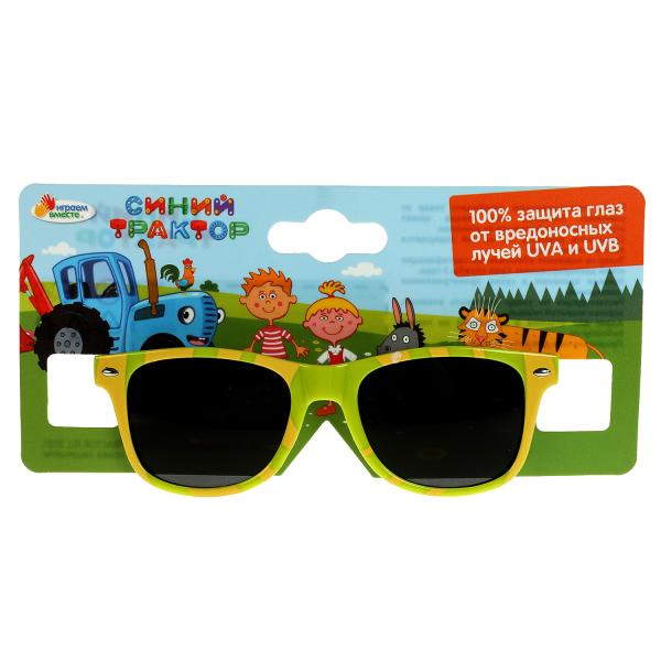фото Детские солнцезащитные очки синий трактор зеленые играем вместе в кор.25x20шт shantou gepai