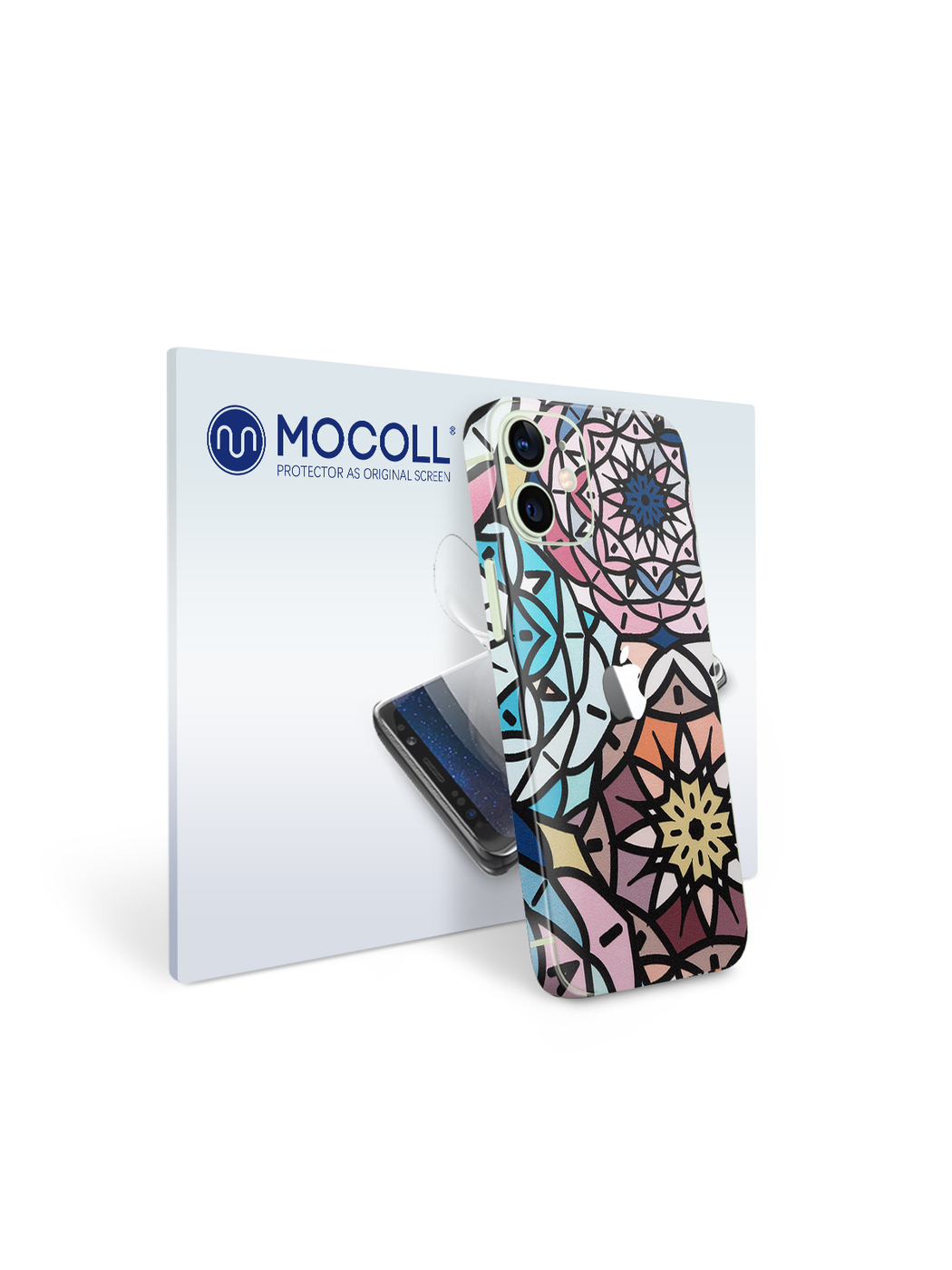 

Пленка защитная MOCOLL для задней панели Apple iPhone 12 Богемный узор Сюзане