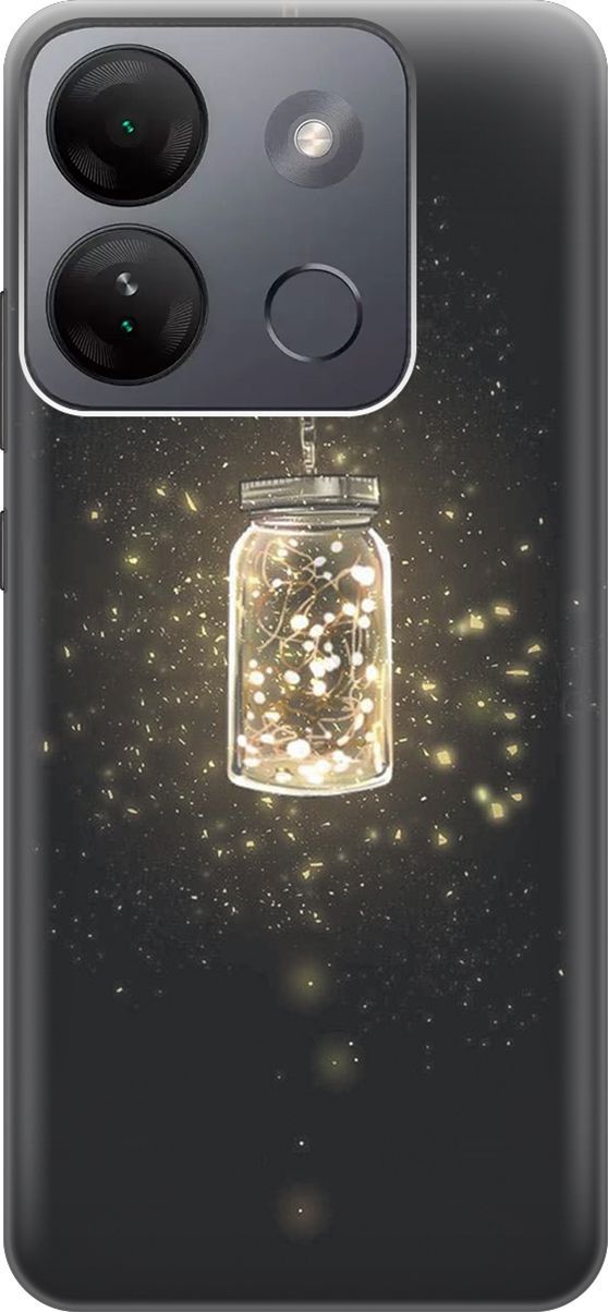 

Чехол на Infinix Smart 7 HD "Ночной светильник", Желтый;оранжевый, 159426
