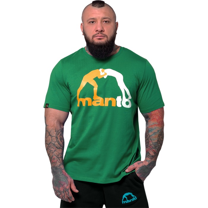 Футболка мужская MANTO fig658 зеленая 48-M