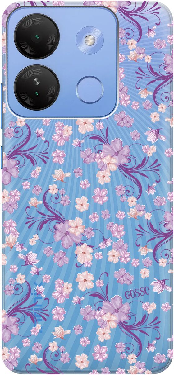 

Чехол на Infinix Smart 7 HD "Lilac Flowers" прозрачный, Прозрачный;фиолетовый, 159432