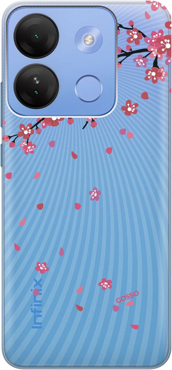 

Чехол на Infinix Smart 7 HD "Sakura" прозрачный, Прозрачный;коричневый, 159432