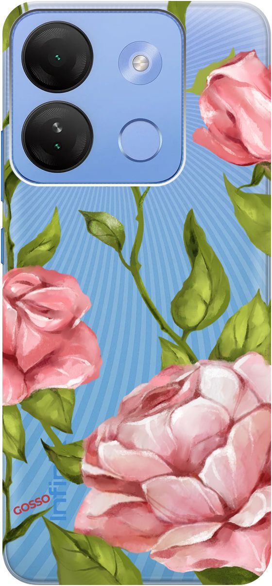 

Чехол на Infinix Smart 7 HD "Amazing Roses" прозрачный, Прозрачный;белый, 159432