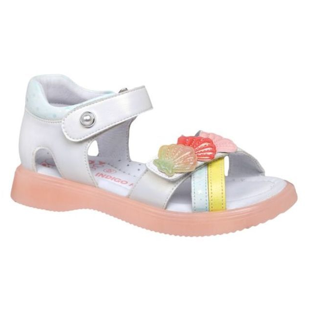 

Босоножки для девочек Indigo Kids 20-800A белые 30 RU, Белый, 20-800