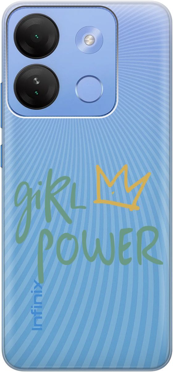

Чехол на Infinix Smart 7 HD "Girl Power!" прозрачный, Прозрачный;зеленый, 159432