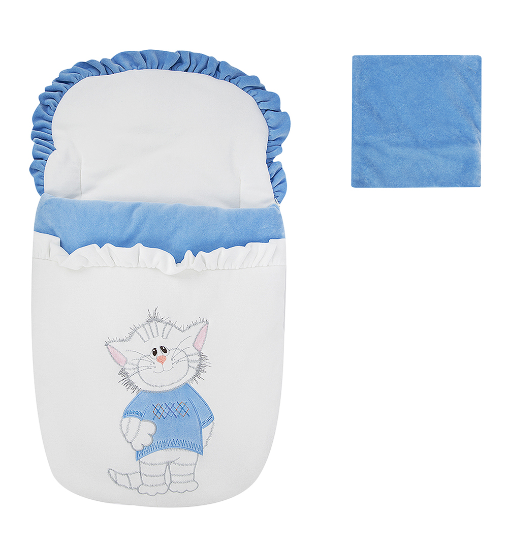 

Конверт в коляску Leader Kids Мой котенок, голубой