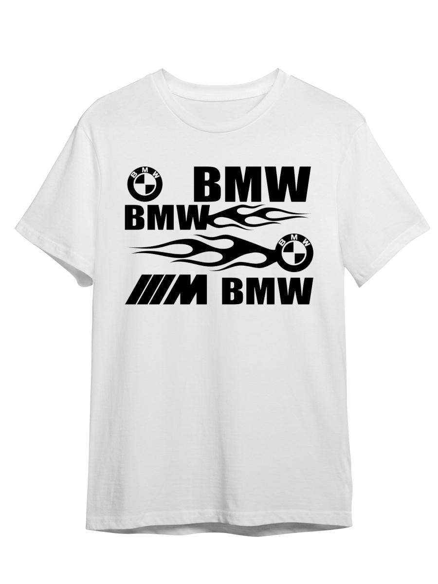 фото Футболка унисекс сувенирshop bmw/бмв/автомобиль 24 белая m (46-48)