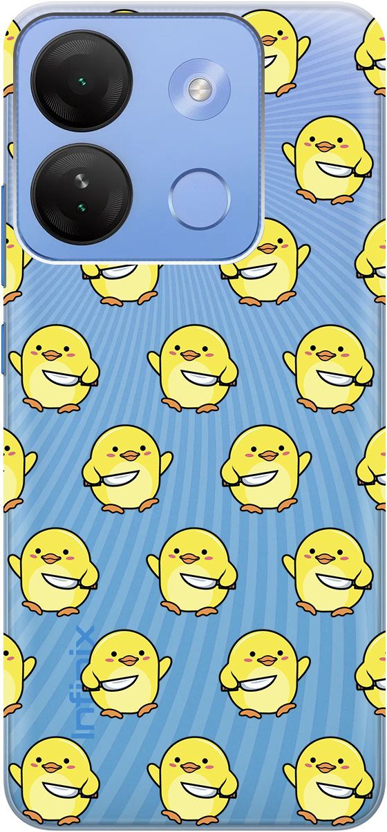

Чехол на Infinix Smart 7 HD "Chick With Knife" прозрачный, Прозрачный;желтый, 159433