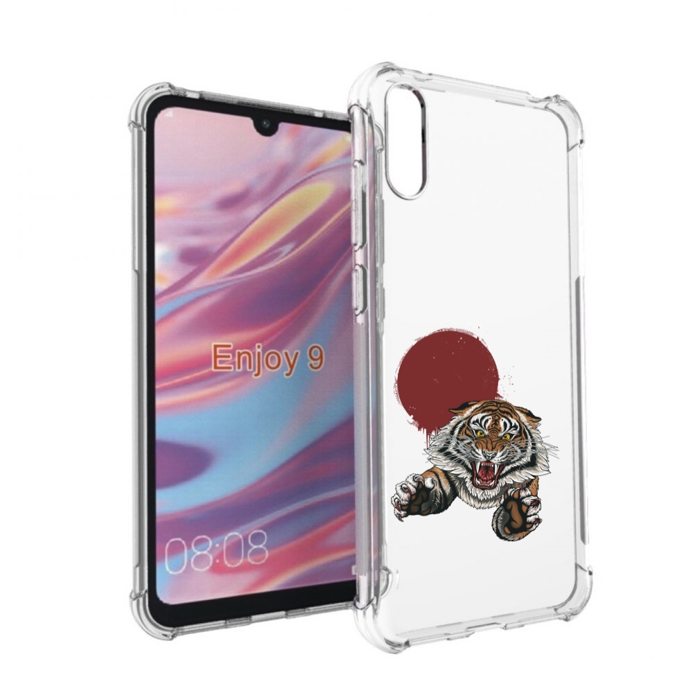 

Чехол бампер MyPads Бросок тигра для Huawei Enjoy 9, Прозрачный, Tocco