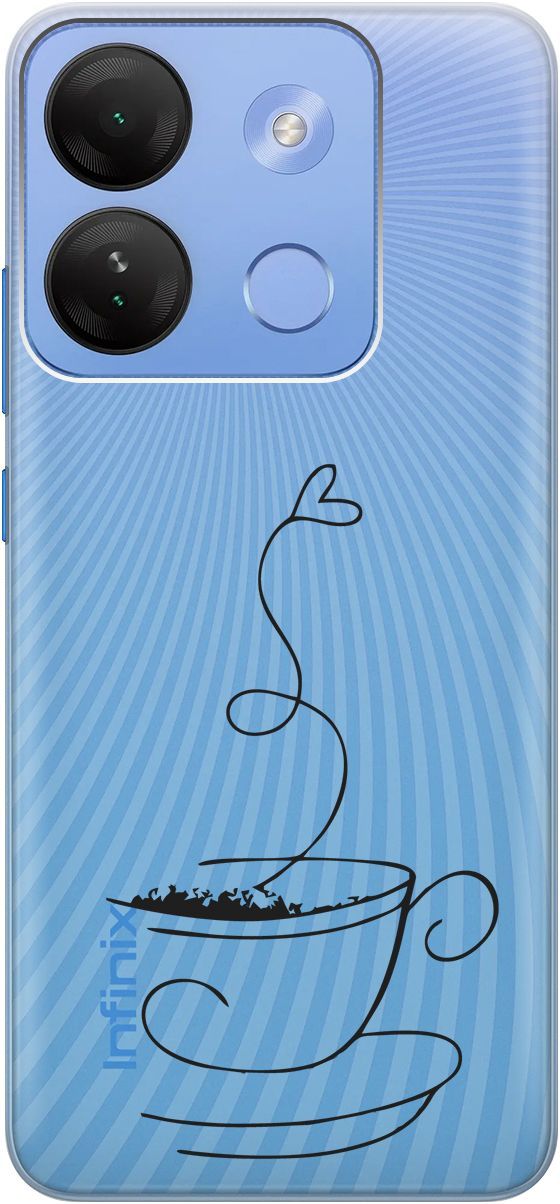

Чехол на Infinix Smart 7 HD "Coffee Love" прозрачный, Прозрачный;черный, 159433