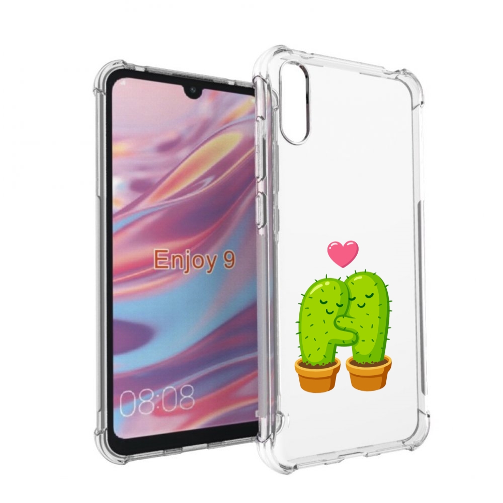 

Чехол бампер MyPads Влюбленные-кактусы для Huawei Enjoy 9, Прозрачный, Tocco