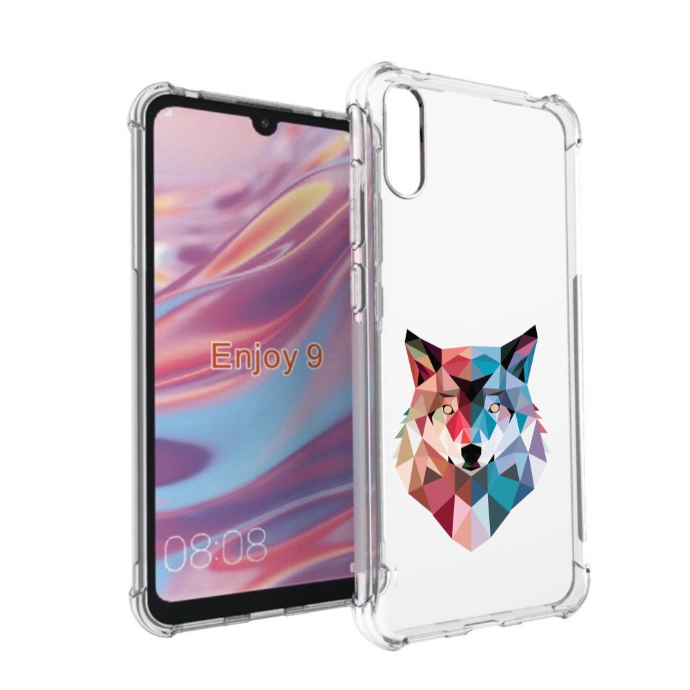 

Чехол бампер MyPads Геометрический-волк для Huawei Enjoy 9, Прозрачный, Tocco