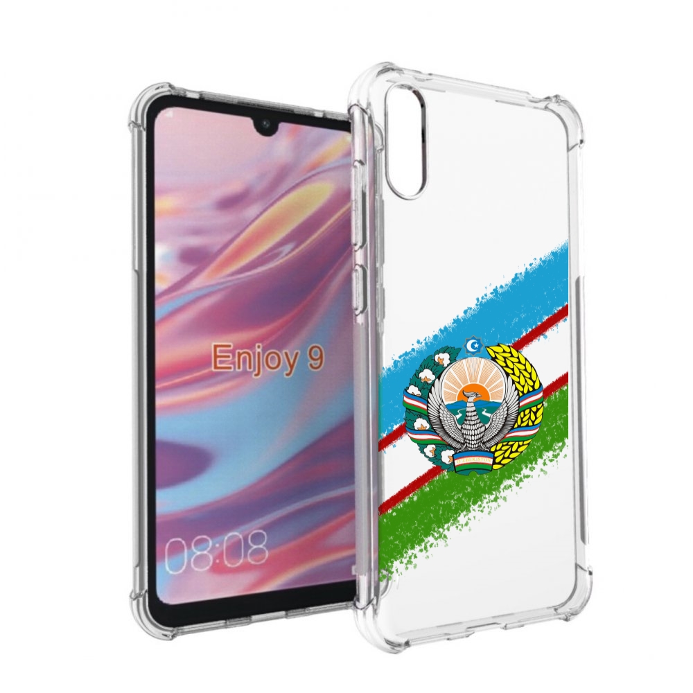 

Чехол бампер MyPads Герб флаг Узбекистана для Huawei Enjoy 9, Прозрачный, Tocco