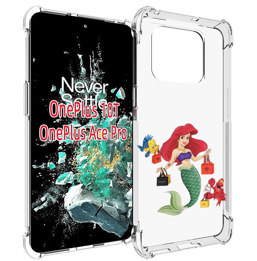 

Чехол MyPads модная-русалка женский для OnePlus 10T, Прозрачный, Tocco