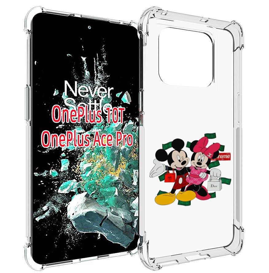 

Чехол MyPads модные-микки-маус детский для OnePlus 10T, Прозрачный, Tocco