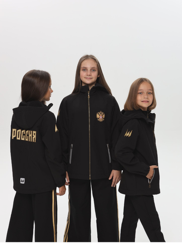 

Ветровка детская WILDWINS, WW-K057, черная, 128, Черный, WW-K057