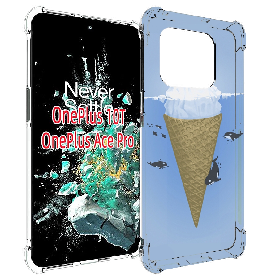 

Чехол MyPads мороженное-у-косаток для OnePlus 10T, Прозрачный, Tocco