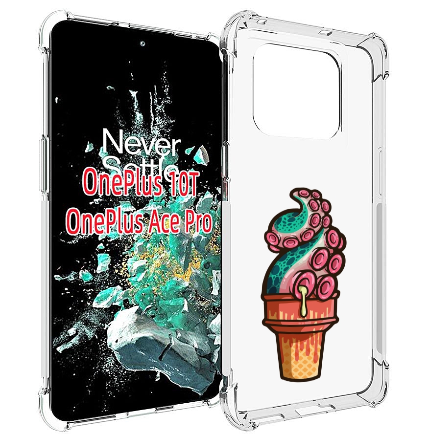 

Чехол MyPads мороженное для OnePlus 10T, Прозрачный, Tocco