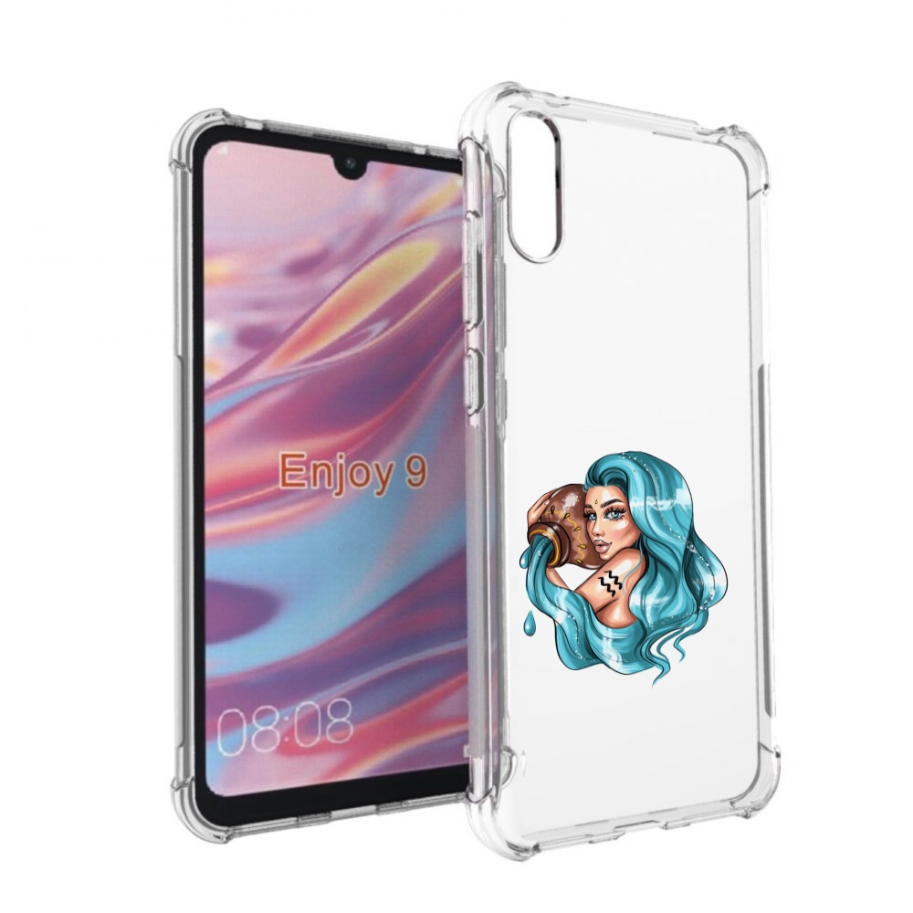 

Чехол бампер MyPads Девушка-Водолей для Huawei Enjoy 9, Прозрачный, Tocco