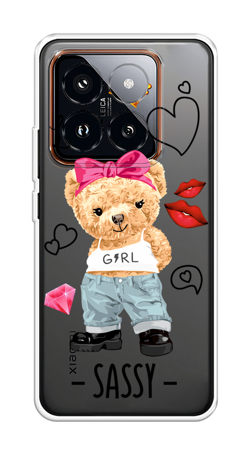 

Чехол на Xiaomi 14 Pro "Sugar Mommy", Голубой;белый;розовый, 320450-1