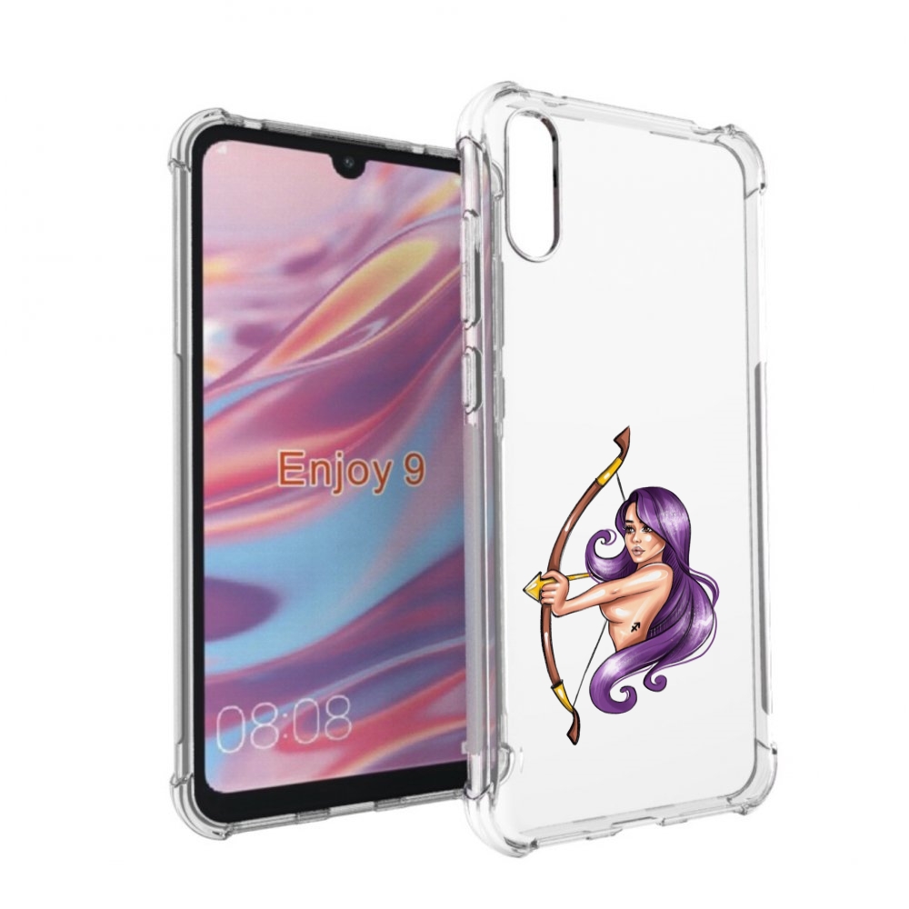 

Чехол бампер MyPads Девушка-Стрелец женский для Huawei Enjoy 9, Прозрачный, Tocco