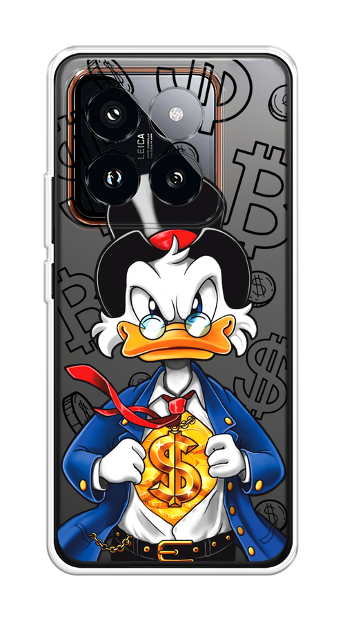 

Чехол на Xiaomi 14 Pro "Scrooge Goldman", Черный;белый;синий, 320450-1