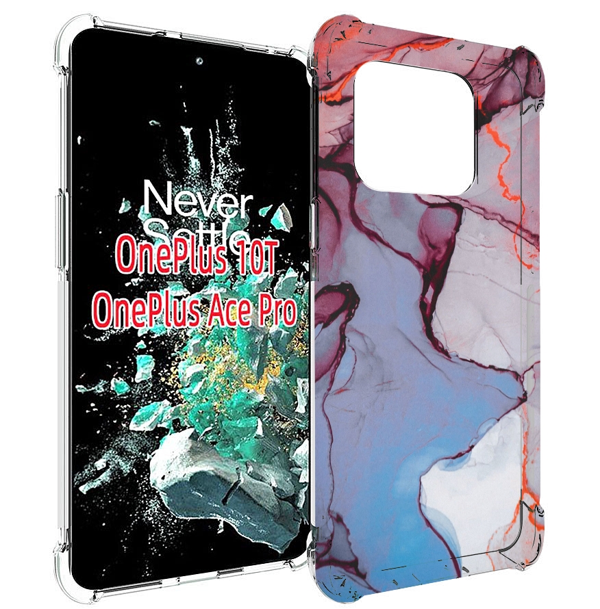 

Чехол MyPads мраморный рисунок для OnePlus 10T, Прозрачный, Tocco