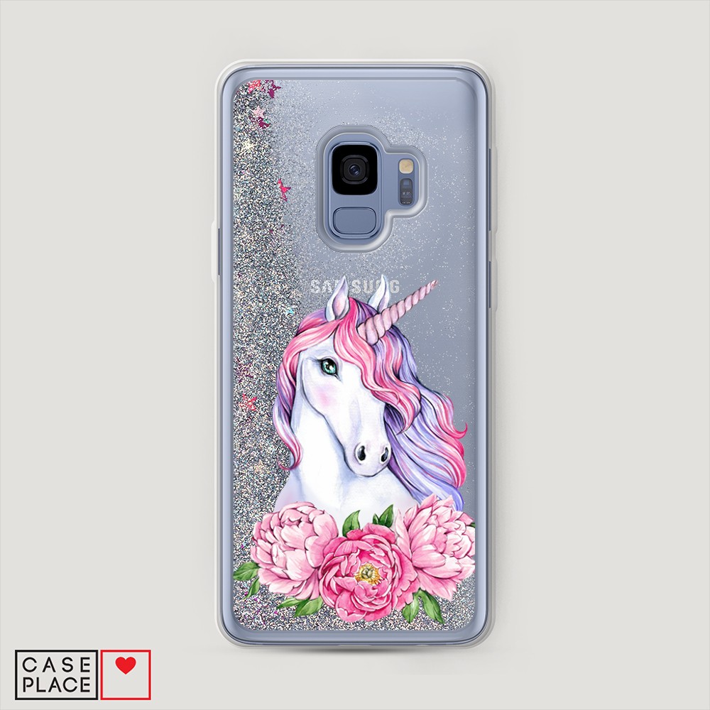 

Жидкий чехол с блестками "Звездный единорог" на Samsung Galaxy S20
