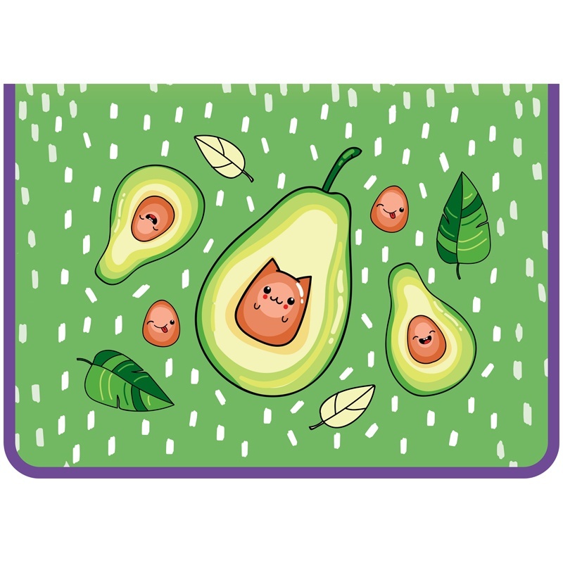 

Папка для труда ArtSpace ПТР-5_42257 1 отделение А4 Happy Avocado пластик молния
