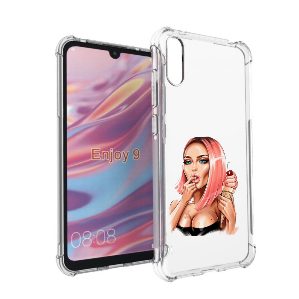 

Чехол бампер MyPads Девушка-и-мороженое женский для Huawei Enjoy, Прозрачный, Tocco